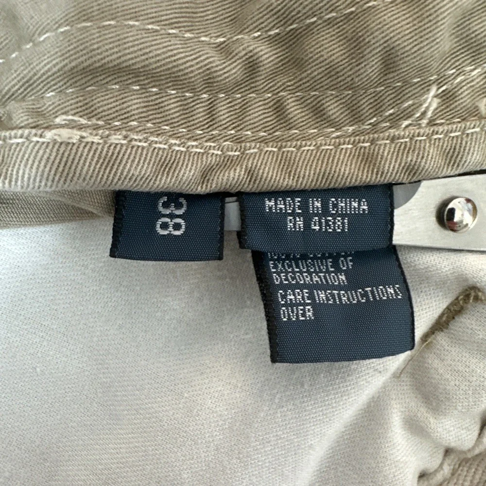 Polo Ralph‎ Lauren Relaxed Fit Tan Brown Chino Flat Front Shorts Mens 38 Pony